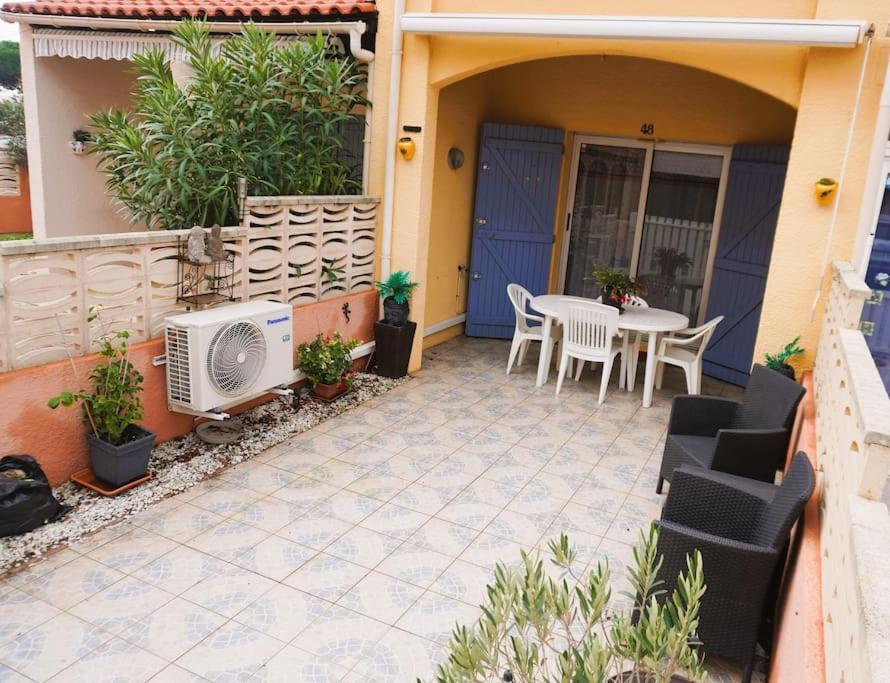 L'Azur 4 Pers Clim Parking Acces Plage Direct Le Barcarès Dış mekan fotoğraf